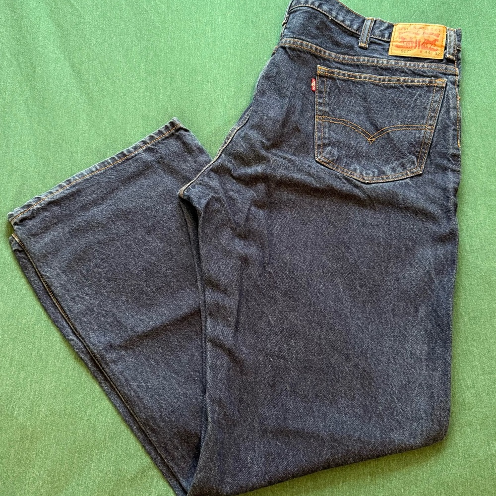 Levi's Men's Dark Blue 44x32 bootcut/straight Jeans